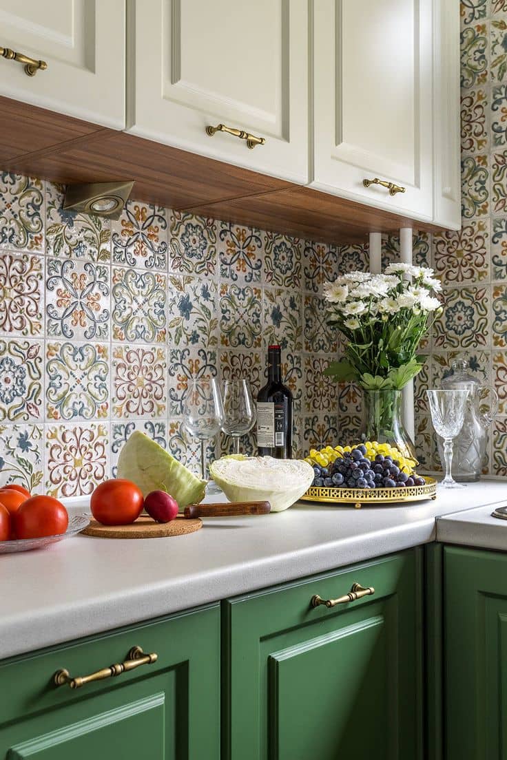 انتخاب رنگ و متریال مناسب برای دیوارها در طراحی آشپزخانه